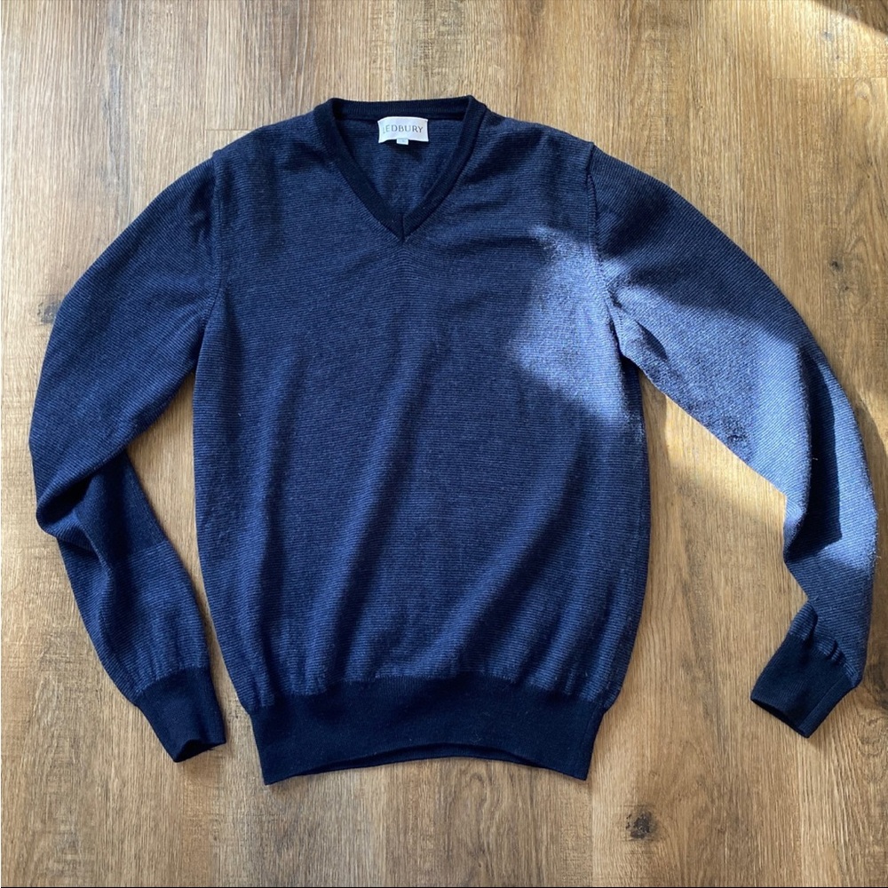 Ledbury mens 100% extra fine merino wool sweater